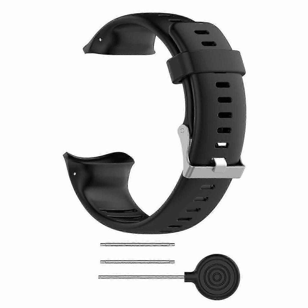 For Polar Vantage V Silicone Replacement Strap Pin Buckle Adjustable Watch Band