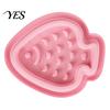 Slow Feeding Dog Plate Feeder Bowl, Cute Fish Shape, Spill-Free Pet Bowl Raised Edge with Spill Catcher, Non-slip Food for Cats Dogs Eat