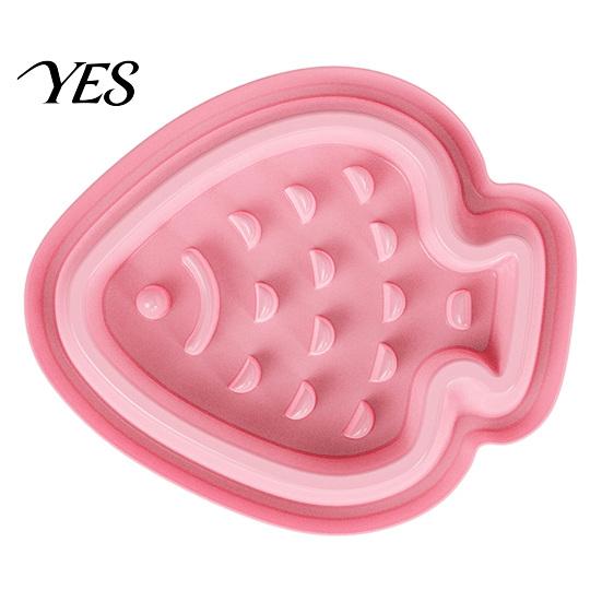 Slow Feeding Dog Plate Feeder Bowl, Cute Fish Shape, Spill-Free Pet Bowl Raised Edge with Spill Catcher, Non-slip Food for Cats Dogs Eat