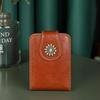 Portable Mini Lipstick Bag With Mirror, Small Cosmetic Bag With Button, Women'S Makeup Storage Case