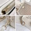 Stroh-Umhängetaschen für Damen, Sommer-Strohtaschen und Handtaschen Schulter-Clutch-Tasche für den Urlaub