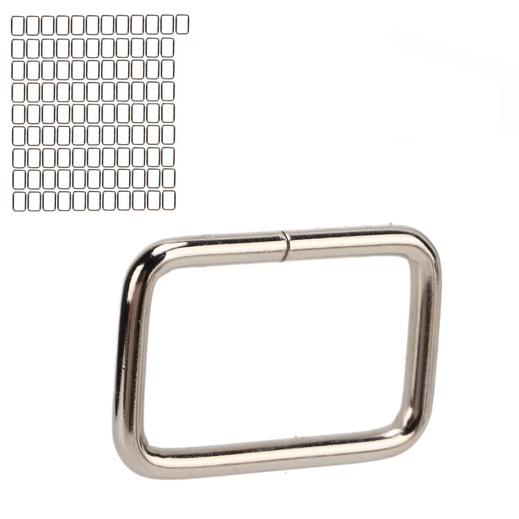 100 buc. Geantă dreptunghiulară Inel metalic cu buclă Robust Exquis Accesorii pentru bagaje pentru animale de companie pentru bagaje pentru animale de companie câine