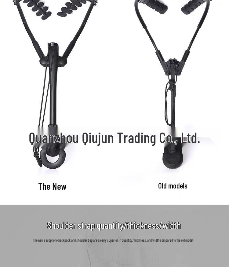 Saxophone Support: Double Shoulder Neck Strap for Alto, Tenor, and Soprano - Swiss Style