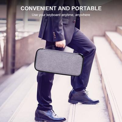 Hard Shell Carrying Case Double Zipper Waterproof Computer Keyboard Bag Shockproof Dustproof Portable for Logitech MX Mechanical