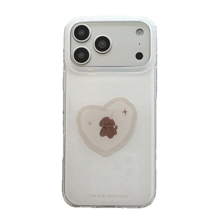 Heart Love Puppy Lanyard for iPhone 17/16 Pro Max/15/14 Case