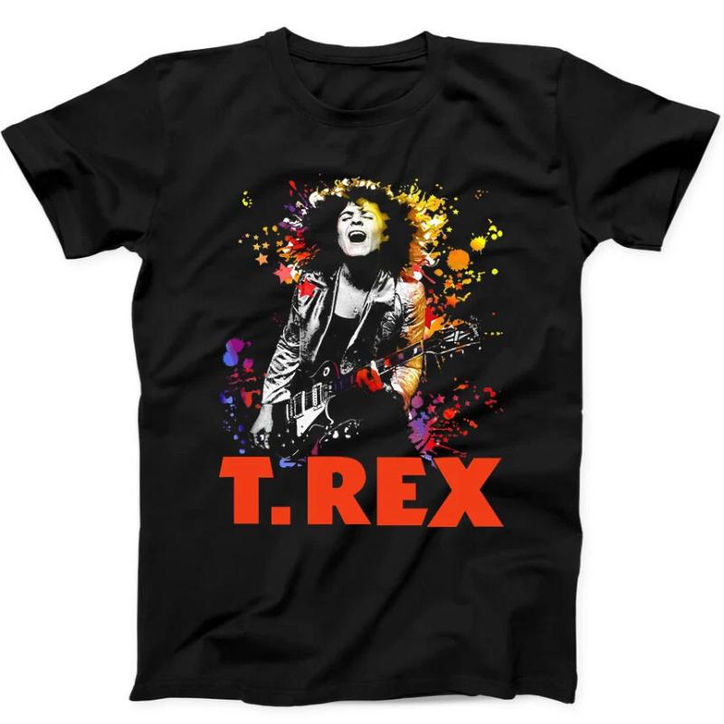 SpringSummer T Rex Rock Band Marc Bolan Music Trex Bestselling Gift Tshirt Black Tshirt 29