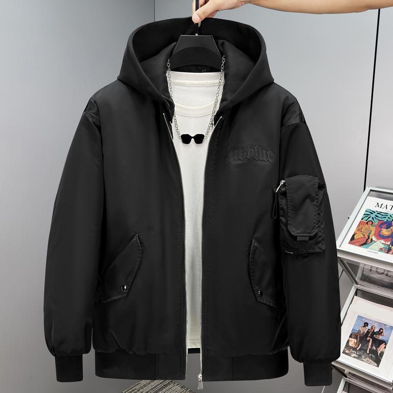 Plus Size 5XL-11XL Fashion Men's Bomber Jacket Autumn Winter Quilted Cotton Coat Hooded Casual Loose Thick Warm Oversize Outerwears