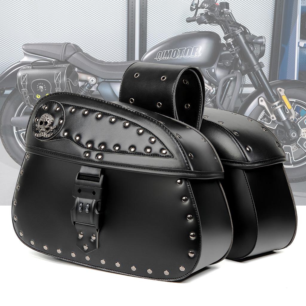 

Harley Motorcycle Modification Special Anti-Theft Password Lock Side Box Retro Large-Capacity Equipment Bag Straight Hair