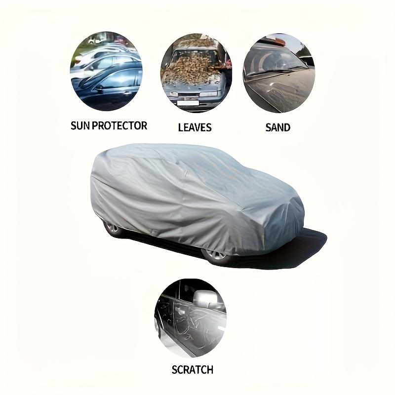 Universal Car Cover All Weather Protection Waterproof Dustproof UV Resistant for Outdoor Parking