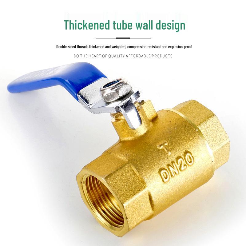 Check Valve: All-Copper Pneumatic Ball Valve – Thickened Tap Water Pipe Switch, Available in 4, 6, and 2-Point Mini Sizes