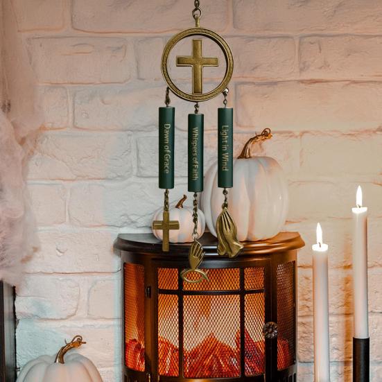 Faith-Inspired Wind Chime Christian Wind Chime with Bible Verses Patio