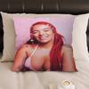 Popular Music Singer KKarol G Cushion Cover Decorative Pillow Sofa Home Decor Case Pillow Cases