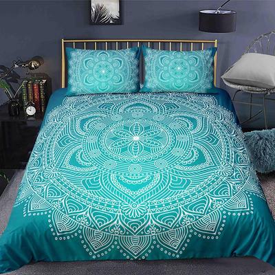 Böhmisches 2/3-teiliges Boho Mandala Bettwäsche-Set Twin Queen King Größe Bettdecke Bettbezug Steppdecke und Kissenbezug Weiche Bettwäsche