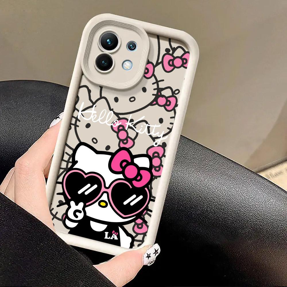 Hellos KT-Kittys Cat Anime Phone Case For Xiaomi 14T 14 13T Pro 12 13 11 Lite POCO F3 F5 X5 X6 M5s M6 Pro Soft Shockproof Cover