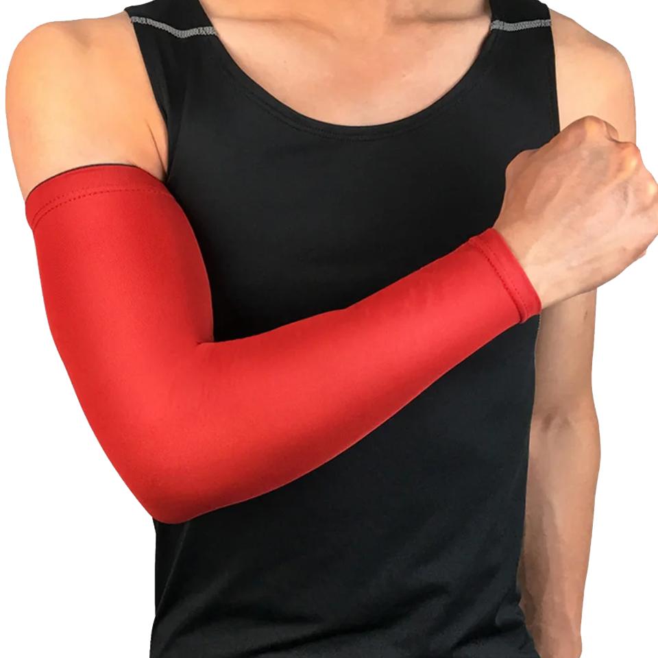 Loogdeel Basketball Arm Sleeve 1Pcs Quick Dry UV Protection Running Support Arm Warmers Fitness Elbow Pad