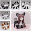 Cat Ear Plush Cat Tail and Ears Set Plush Halloween Animal Cosplay Props  Halloween Costume