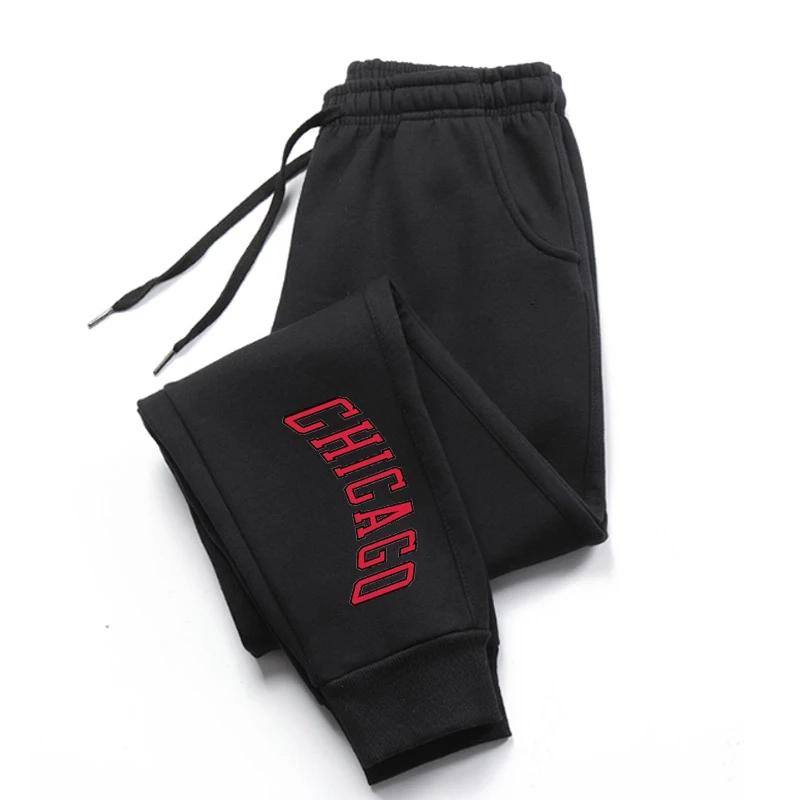 

2025 New Men s Letter Printed Running Jogging Casual Drawstring Long Pants Fitness Outdoor Sweatpants Gym Fashion Sweatpants S чорний