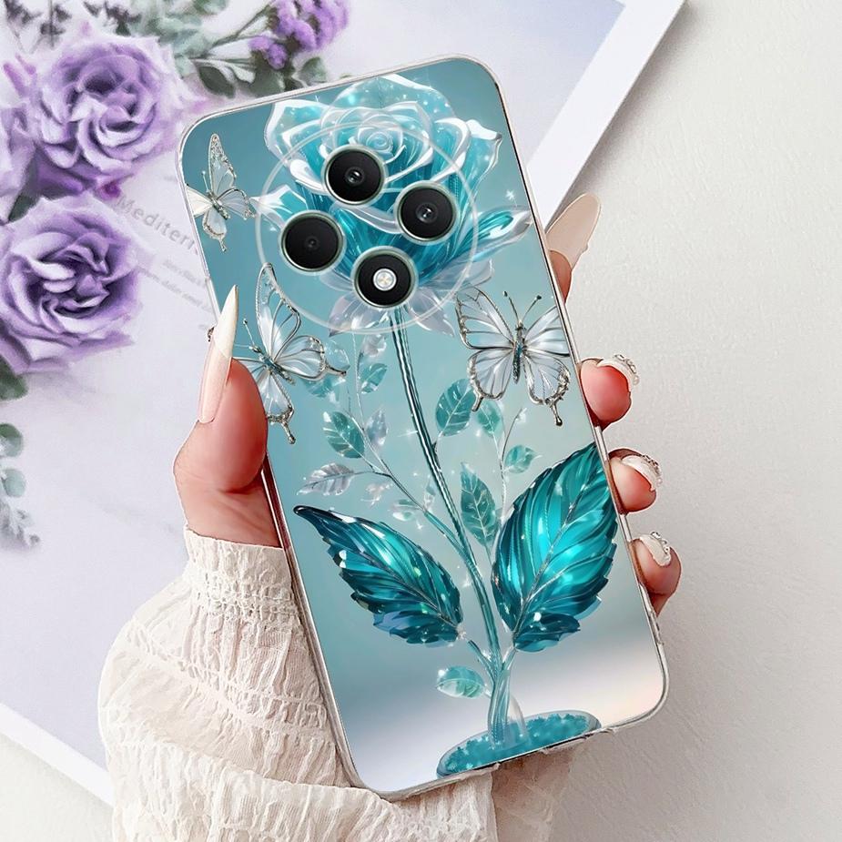 For Oppo Reno 12F 5G Case Reno12 FS CPH2637 Colorful Flowers Painted Cover Soft Silicone Case For Oppo Reno12 F 4G Reno12F Shell