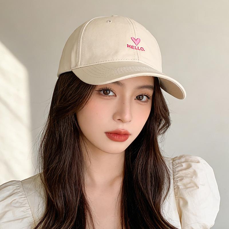 Letter Embroidered Baseball Cap With Sun Protection For Women And Men Spring Summer Casual Style
