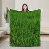 Gras Kampfmatte Wiesenland Grünfläche Decke Warm Weich Neuheit Plüsch Überwurfdecke für Sofa Flanell Tagesdecke Bettbezug