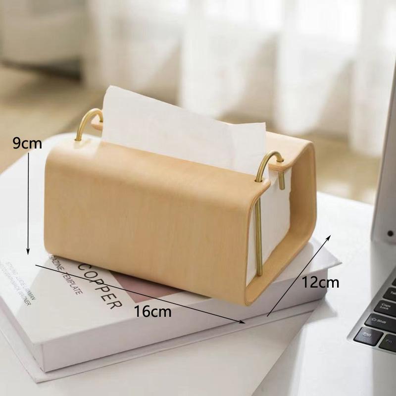 Retro Solid Wood Tissue Box Decoration Home Tearoom Coffee Table Paper Towel Box Ornaments Hotel Office Napkin Paper Box Crafts