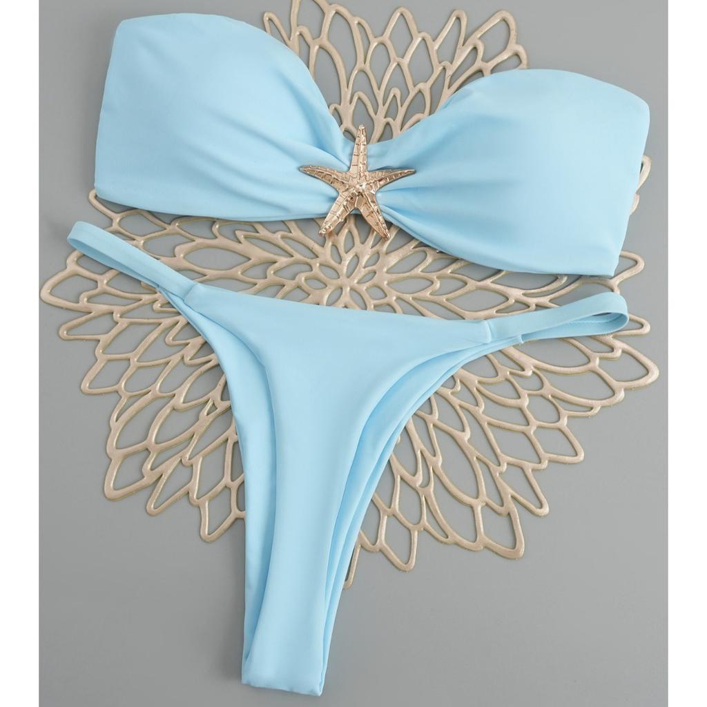 2025 Polka Dot Bikini Set Women Two Piece Swimwear - Flirty Sexy Instagram Beach Vacation Push Up Swimsuit