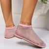 Fashion 2025 Summer New Round Head Sandals Fashion hollow out short boots Ladies Sexy plus size flats Casual comfortable Women's shoes