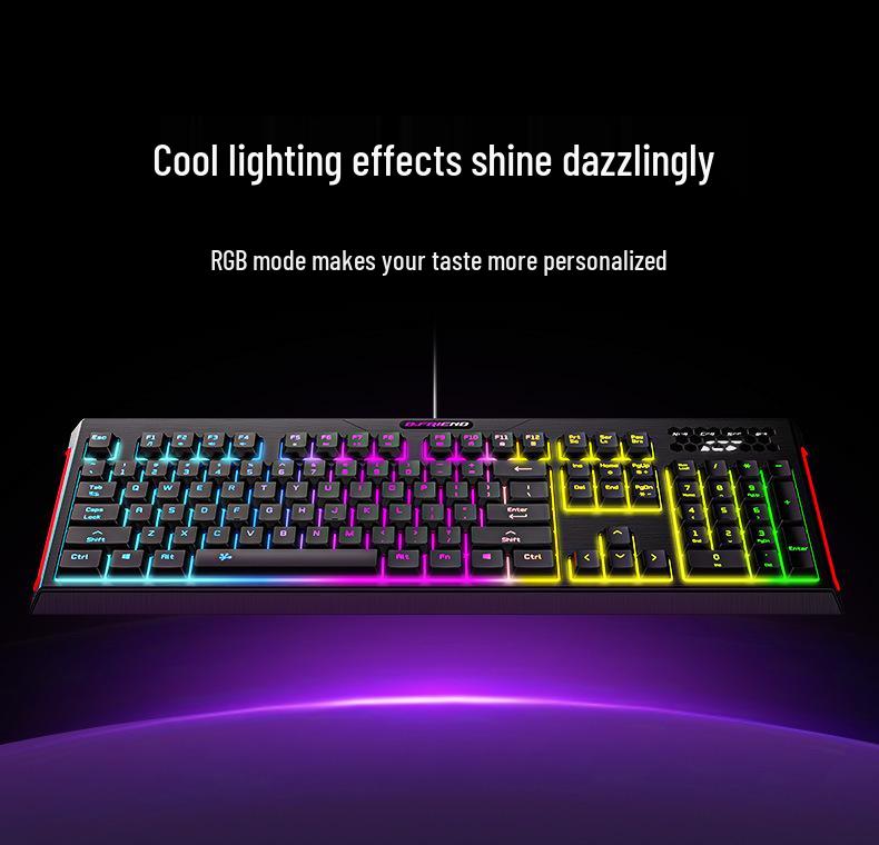 GK4 Waterproof Silent Wired Gaming & Office Keyboard