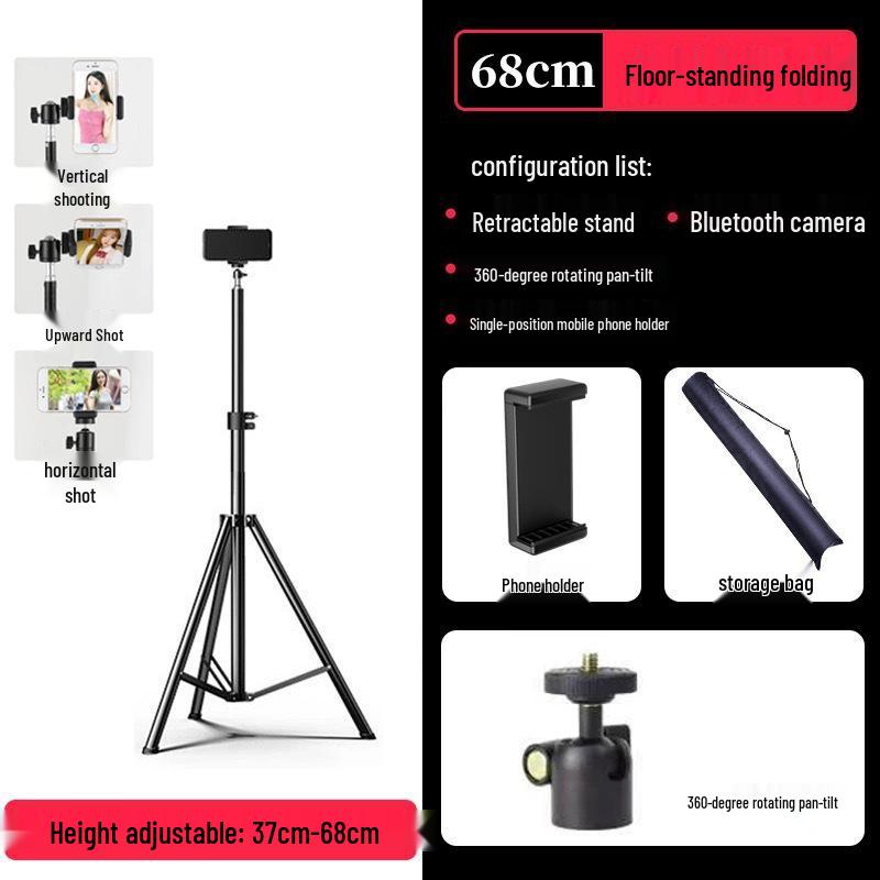 Universal Multi-Functional Anti-Shake Tripod for Mobile Photography & Live Streaming