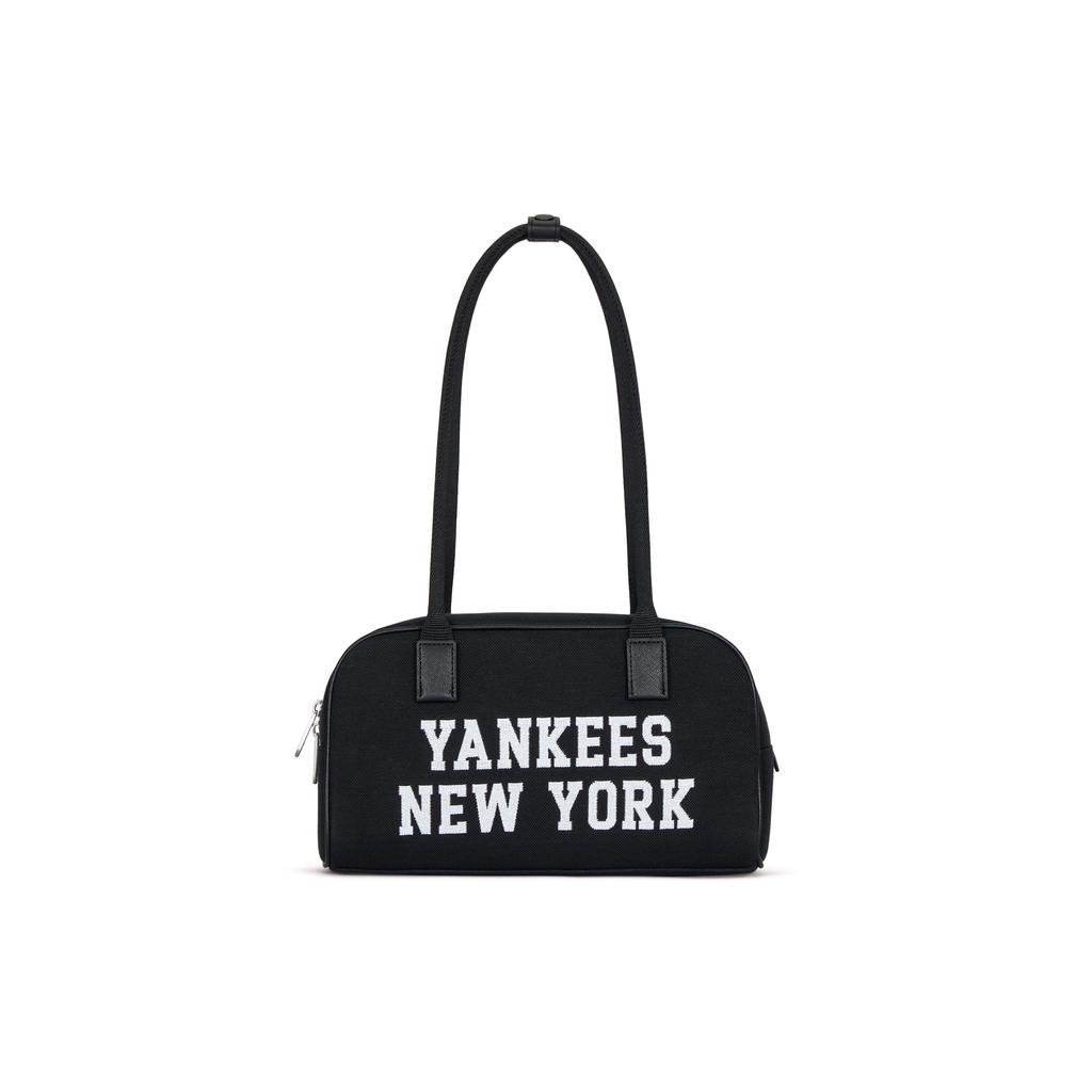 New MLB New York Yankees Cotton Crossbody Bag Shoulder Bag Shoulder Bag Toast Bowling Bag Regular Unisex Black 3ABQL014N-50BKS