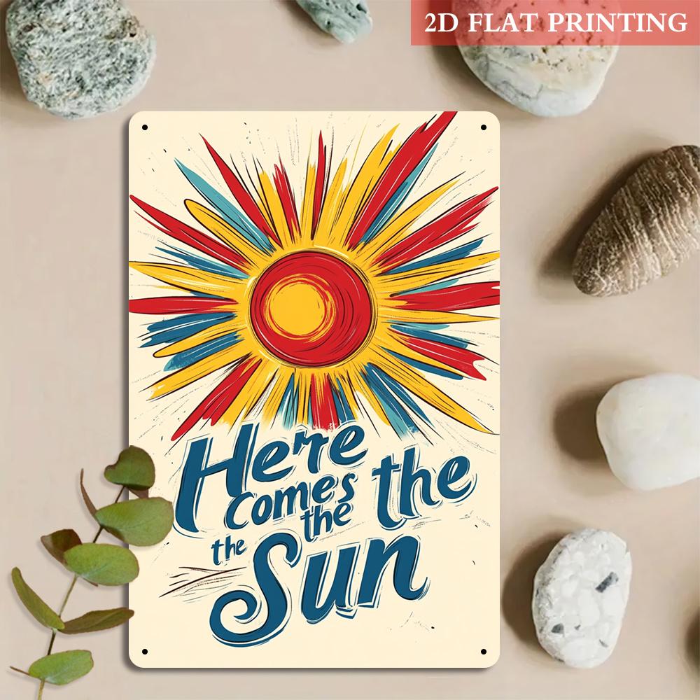 D Flat Pc D Flat Tin Signs Metal Iron Sheet Painting Vintage Your Positivs Aluminum Metal Artwork with Star and Ray D