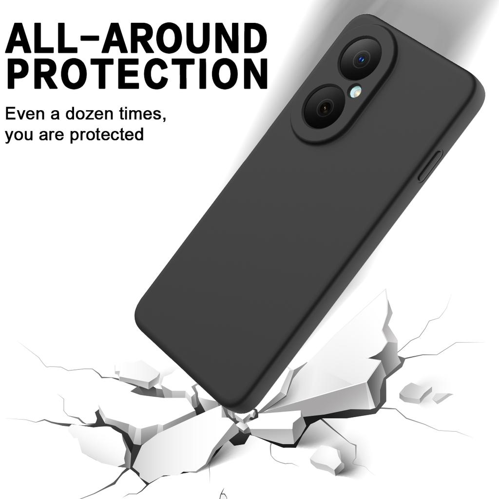Pro Huawei Nova Y73 4G Pouzdro z tekutého silikonu Kryt na zadní stranu telefonu s poutkem na ruku