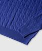 LEMAIN SECOND Oversized Voluminous Washable Crew Neck Cable Knit [Blue]