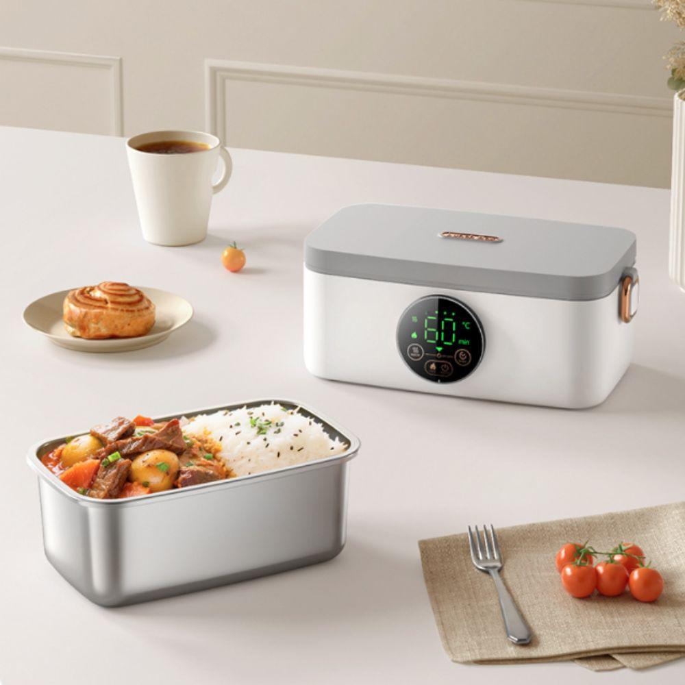 USB Charging Warmer Lunch Box Stainless Steel Inner Liner Food Warmer Container Student