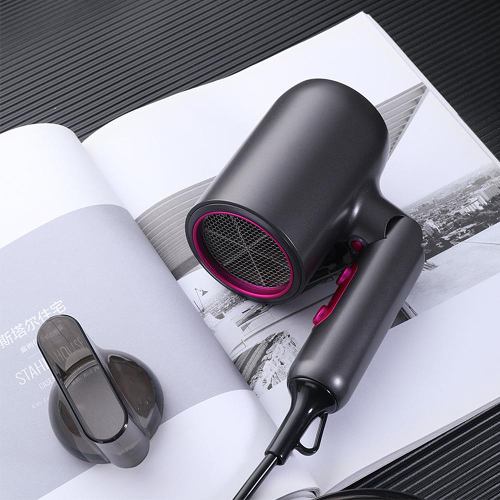Professional Hair Dryer High-Speed Ionic Blow Dryer with Nozzle Intelligent Temp Control Low Noise for Home Salon Travel
