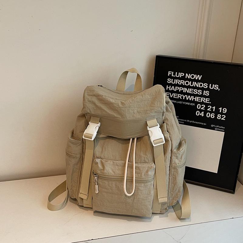

Summer new outdoor travel backpack men and women lightweight waterproof mountaineering bag trendy cool drawstring backpack хаки