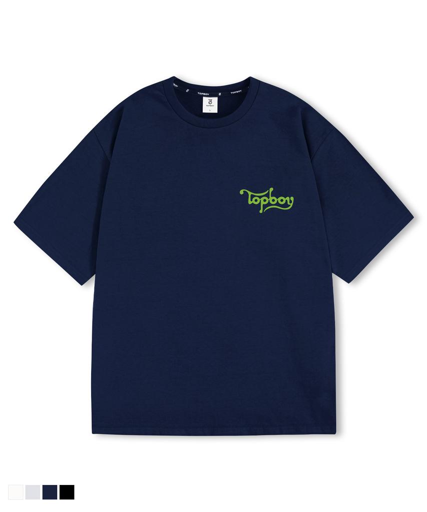 TOPBOY Wave Oversized Short Sleeve T-Shirt (Type B)