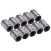 10Pcs Linear Motion Bearing Cylinder Optical Axes Slider Test Frame Spare ID 6mm OD 12mm LM6UU