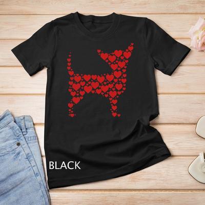 Herz Hundeliebhaber Geschenke Chihuahua Welpe Valentinstag T-Shirt Unisex T-Shirt