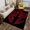 Dark Demon Cat Silhouette Carpet suitable as a non-slip mat for the living room or bedroom sofa