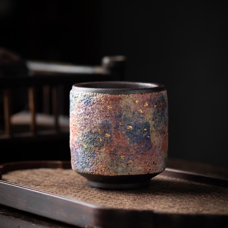 Master teacup teacup tea cup Laoyan mud personal special teacup coarse pottery creative tea ware gift