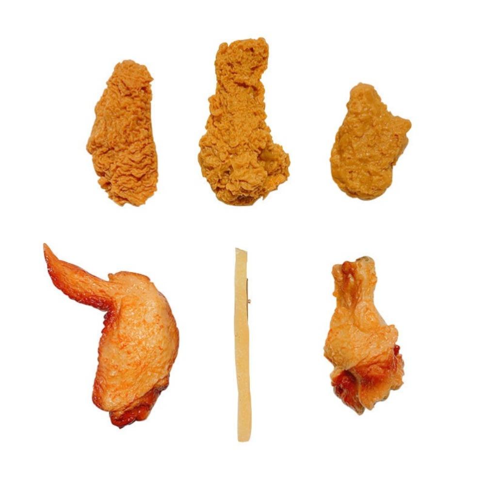 Simulation Fast Food Chicken Wings Hairpins Chicken Legs Simulation Food Hairpin Hair Clips