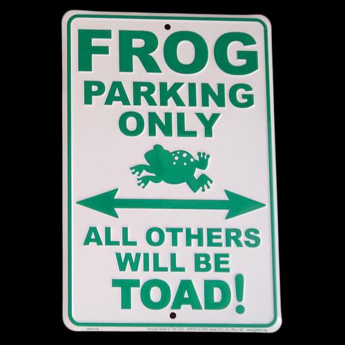 Parking Only Tin Sign All Others Funny Wall Art Froggy Metal PlaqueAluminum 20x30cm(7.8x11.8inch)