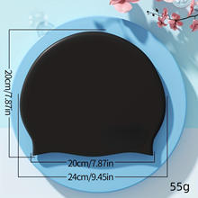 1pc Premium Unisex Silicone Swimming Cap  Waterproof Non slip Super Elastic for Diving  Everyday Use  Secure Fit Ultimate