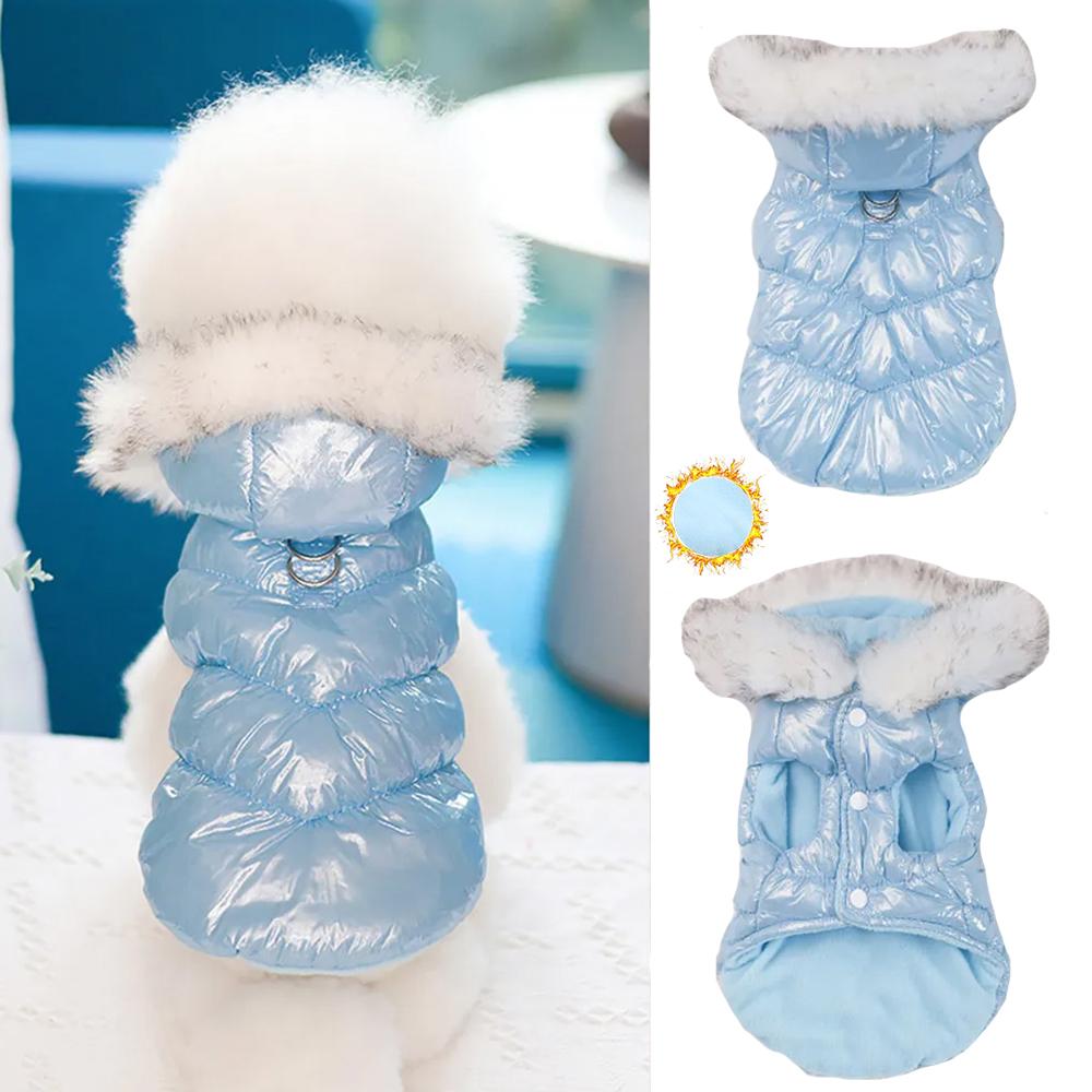 

Комфортное пальто для собак, зимняя одежда для домашних животных, ветрозащитный комбинезон для маленьких собак, теплая пуховая куртка для щенков, водонепроницаемая утолщенная парка, комбинезон для собак, одежда для домашних животных