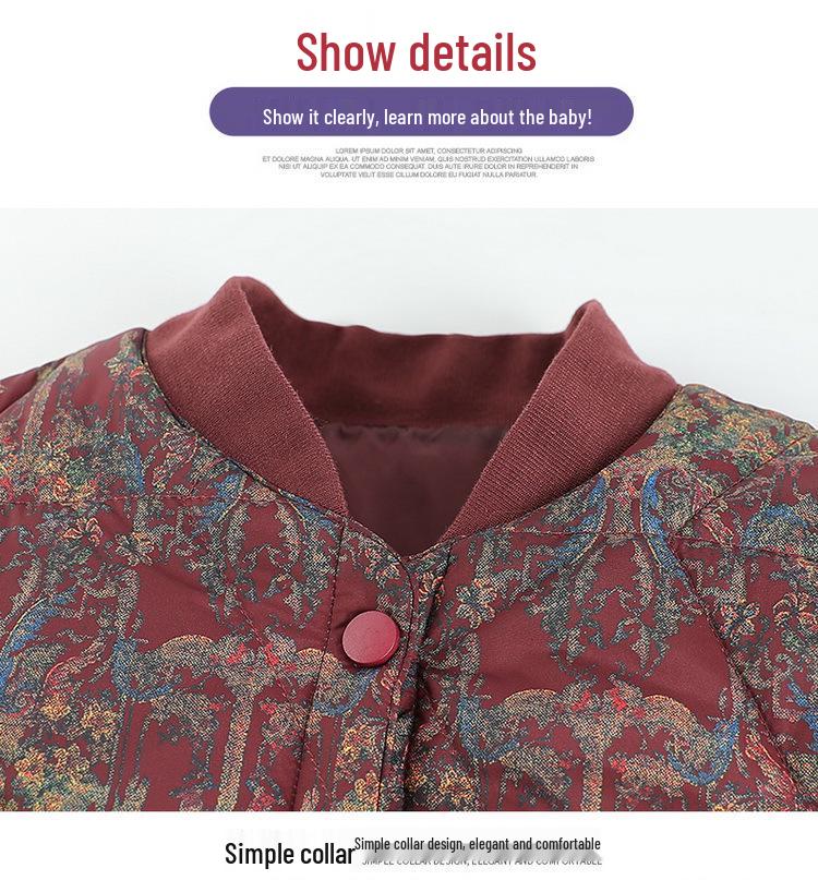 Women's Lightweight Warm Padded Jacket - Ideal for Middle-Aged and Elderly - Close-Fitting Inner Lining for Mothers and Grandmas