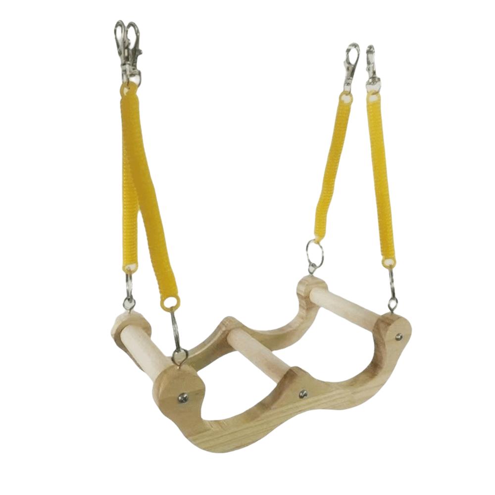 

Wear Resistant Wood Bird Swing Elastic Parrot Play Rack Creative Bird Perch Bird Enrichment хаки