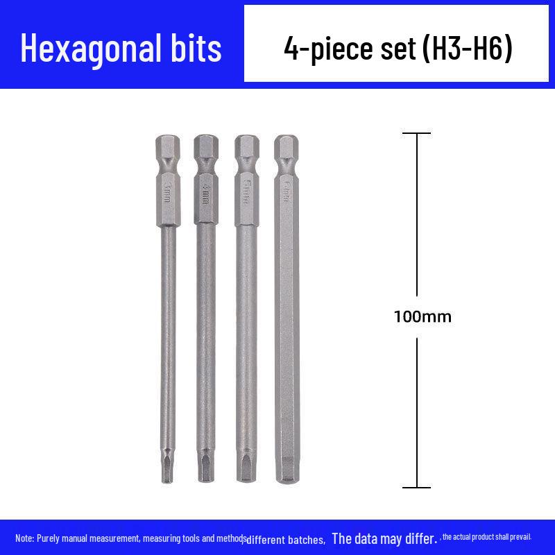 Hex Bit U-Shaped Triangular Magnetic Long Handle Screwdriver
