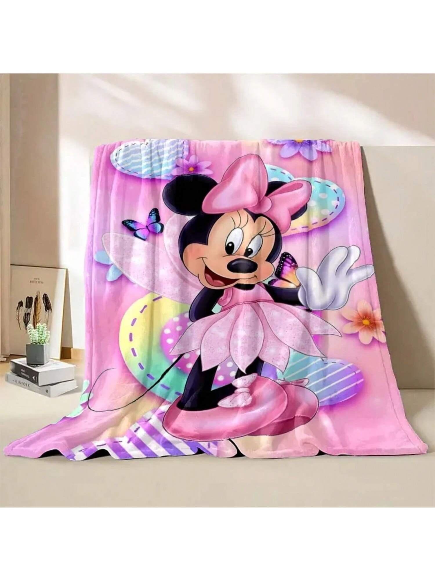Manta de franela suave y esponjosa con diseño de ratón, tamaño king para adultos, para sofá, cama o viaje, regalo #Color_Estilo E, Tamaño_150X200CM 75X95CM