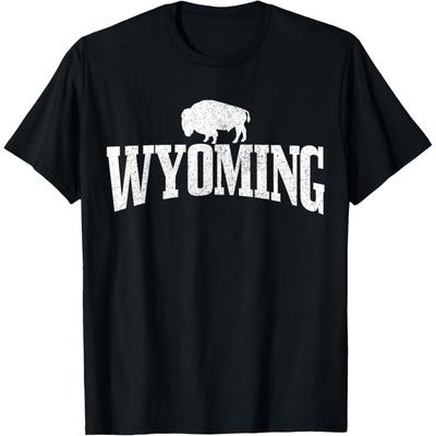 Wyoming Bison American Buffalo Pride Gift T-Shirt